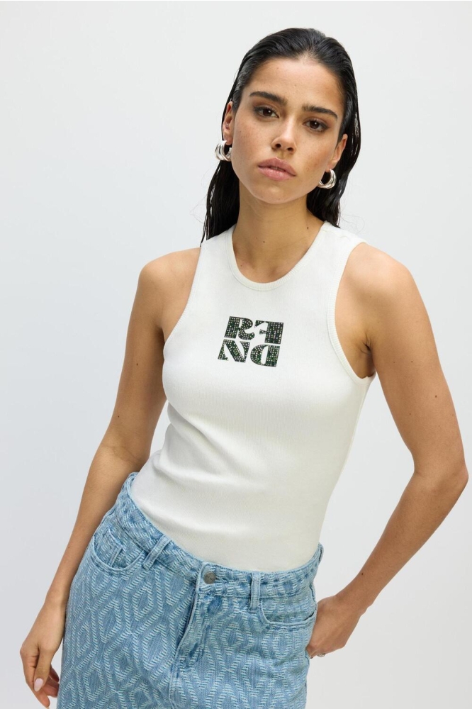 KNITTED TANKTOP RAQUEL R2503812638 001 WHITE